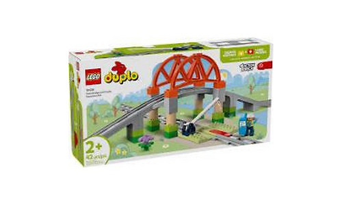 LEGO Constructor DUPLO Town Train Bridge and Tracks Expansion Set