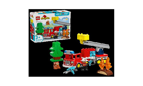 LEGO Constructor DUPLO Town Fire Truck with Hose and Firefighter