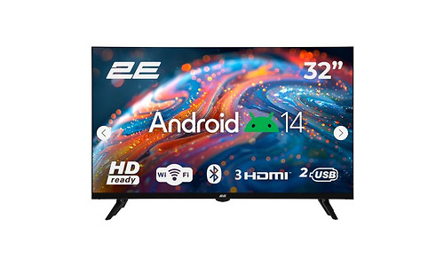 TV Set 32" 2E LED HD 60Hz Smart Android Black