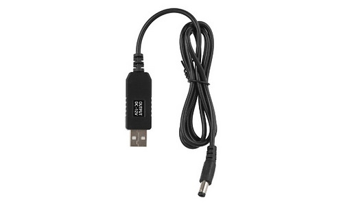 2Е Сable USB-A > DC 5.5х2.5mm charge 1m, 12V/1A, black