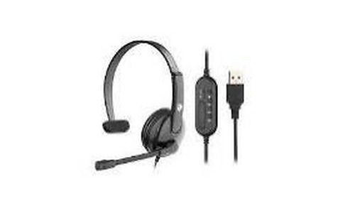 2E PC headset mono On-ear CH12 USB, omni-mic, 2m, black