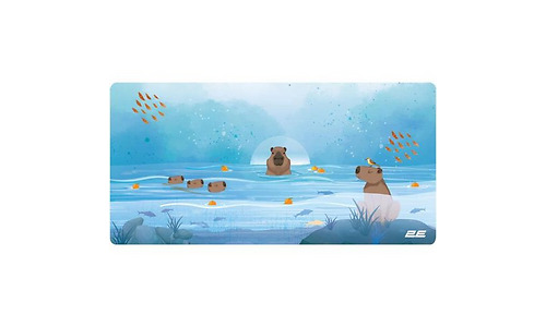 2E Mouse Pad CAPYBARRA, L(800x400x2mm), blue