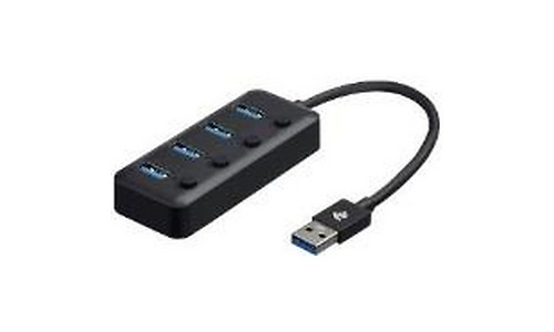 2E Adepter USB-A to 4*USB3.0 hub with switch, 0.25m