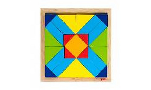 Goki The wooden puzzle The world of shapes - rectangle 57572-4
