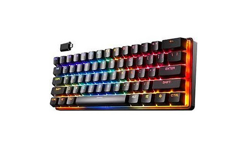 SteelSeries Keyboard mechanical Apex Pro Mini 61key, HyperMagnetic Switch, USB-A/WL, EN, RGB, black
