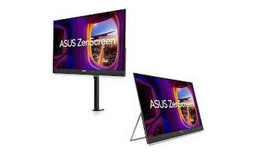 Asus Monitor portable 27" ZenScreen MB27ACF HDMI, USB-C, MM, IPS, 2560x1440, 100Hz, sRGB 99%, AdaptiveSync, Pivot, C-Clamp Arm