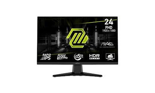 MSI Monitor 23.8" MAG 242F HDMI, DP, Audio, IPS, 200Hz, 0.5ms, sRGB 115%, FreeSync