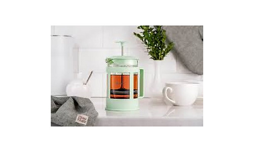 Ardesto French press Fresh, 800ml, borosilicate glass, plastic, transparent, light green