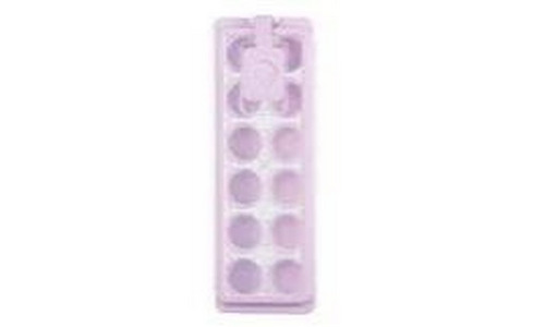 Ardesto Ice tray with lid Fresh Cylinder, 27х9.5х3.8cm, silicone, plastic, lilac