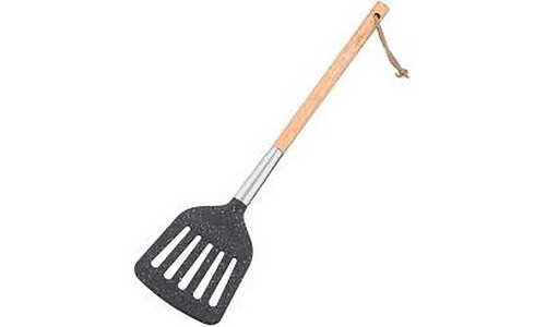 Ardesto Slotted turner Midori, 34.8cm, nylon, wood, stainless steel, black