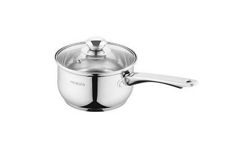 Ardesto Saucepan with glass lid Gemini Gourmet Spoleto, 1.6l, stainless steel