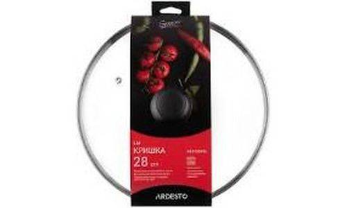 Ardesto Lid Gemini Gourmet, 28 cm, heat-resistant glass, stainless steel, bakelite