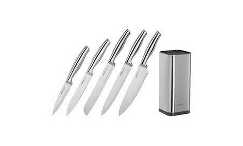 Ardesto Knife set Gemini 6 pcs, s/s, block: s/s, plastic