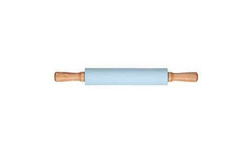 Ardesto Rolling Pin Tasty baking , blue, 43,5 cm, silicone, wood.