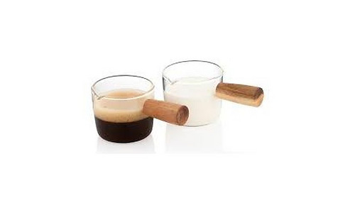 Ardesto Set of capacity for cream and sauce,  100ml, 2 pcs, borosilicate glass, transparent