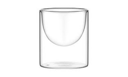 Ardesto Double wall dessert glasses set, 170ml, 2pcs, borosilicate glass, transparent