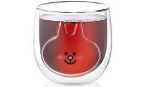 Ardesto Double wall borosilicate glass mug set Animals, 300 ml, 2 pcs