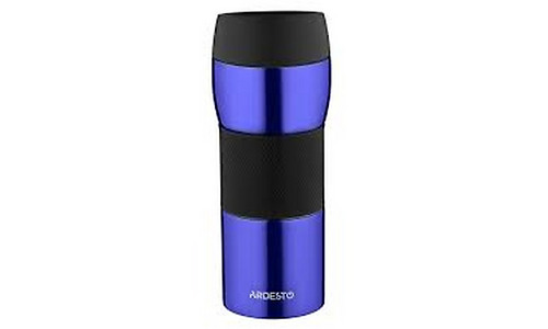 ARDESTO Travel mug  Easy travel 450 ml, blue,silocone, s/s