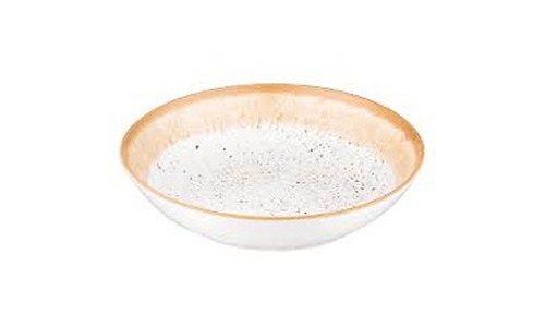 ARDESTO Soup plate  Siena, 790ml, 20cm, porcelain, white-yellow 767637177535