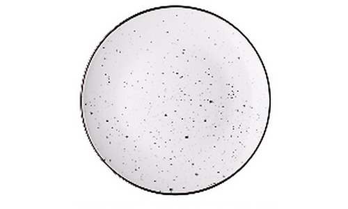 Ardesto Dinner plate Bagheria Bright white, 26cm, ceramics, white