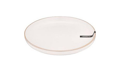 Ardesto Dinner plate Apulia, 26.6cm, ceramic, creamy