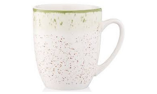 Ardesto Mug Siena, 360ml, porcelain, white-green
