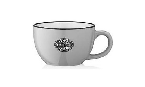 Ardesto Mug  Floerino, 480ml, ceramics, gray