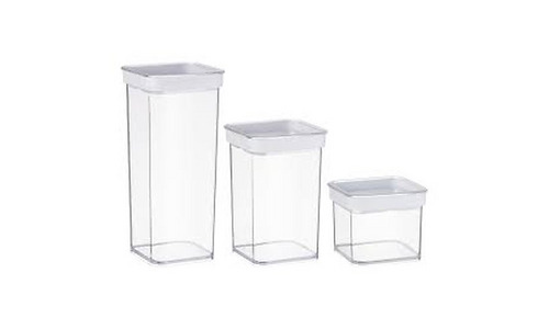 Ardesto Food storage containers Fresh, 3pcs, plastic, white