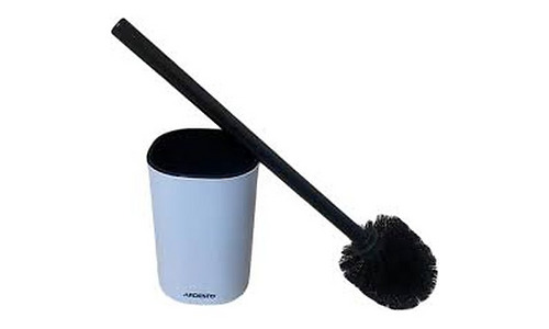 ARDESTO Toilet brush set with stand Vigor 9.9x15/39cm, polypropylene, stainless steel, grey 767637180504