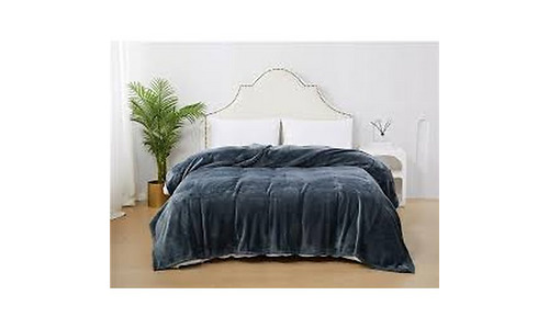 ARDESTO Delicate blanket 200х220cm, 100% polyester, grey