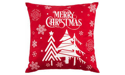 Ardesto Pillow decor. Christmas 45х45cm, 100% polyester, red