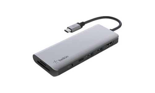Belkin Hub USB-C 7in1 Ethernet/HDMI/VGA/2хUSB-A/USB-C/SD/microSD/jack3.5