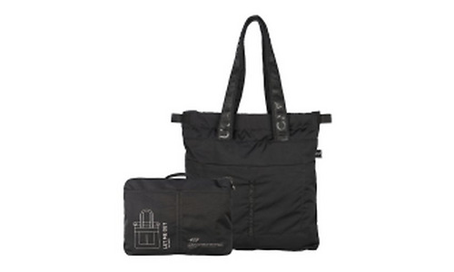 Tucano LET ME OUT SHOPPER BAG FOLDABLE, BLACK