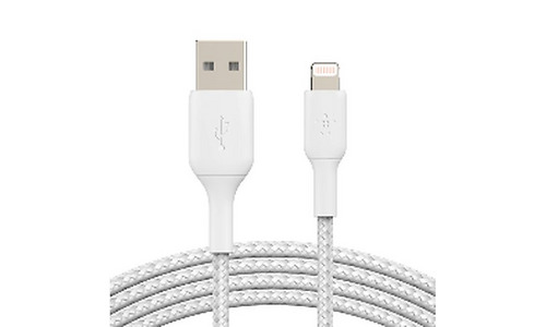 Belkin сable USB-A > Lightning charge/data, 1m, BRAIDED, white