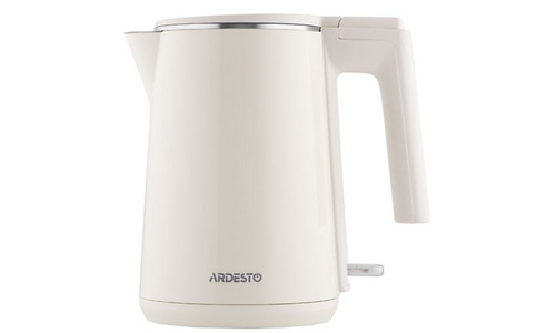 Ardesto Electric kettle, 1L, double-walled, Strix, beige