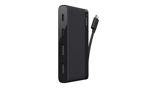 Belkin USB-C 4-PORT MINI HUB,3.0,BLK