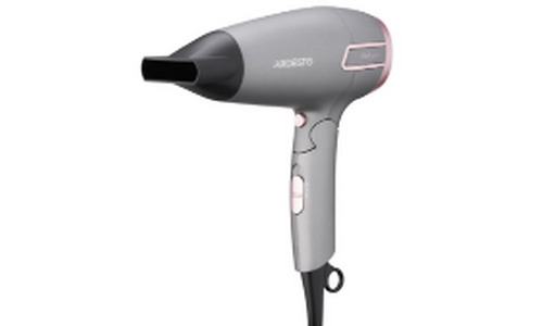 Ardesto Hair Dryer Pink Touch, 2000W, 2 speeds, 2 heat setting, foldable handle, gray+pink