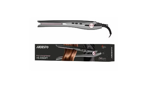 Ardesto Hair straightener Pink Touch, 32W, 110-200C, ceramics, gray+pink