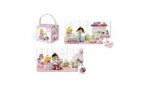 Janod Set of 2 puzzles  Rose plays Princess J02770