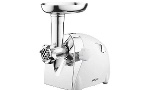 Ardesto Meat grinder, 2000W, prod.-1.9kg/min, 3 cutting plates+for sausag.plates, 3 vegetable slicer, plastik, black-silver