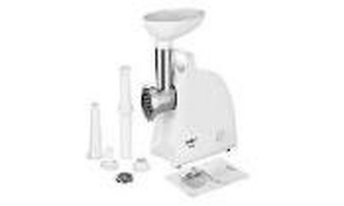 Ardesto meat grinder, 1700W, 1.6kg/min, 2 cutting plates, sausages nozzle, plastik, white