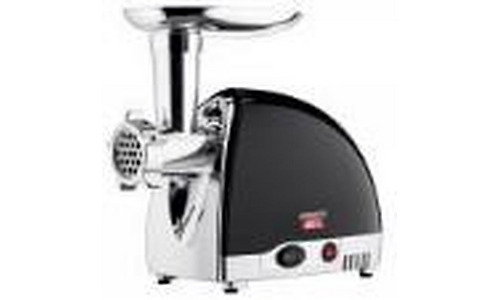 Ardesto meat grinder, 1800W, 2kg/min, 3 cutting plates, sausages nozzle, 4 vegetable slicer, plastik, black-silver