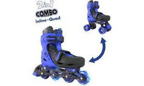 NEON COMBO SKATES (SIZE 12-2) (Blue)