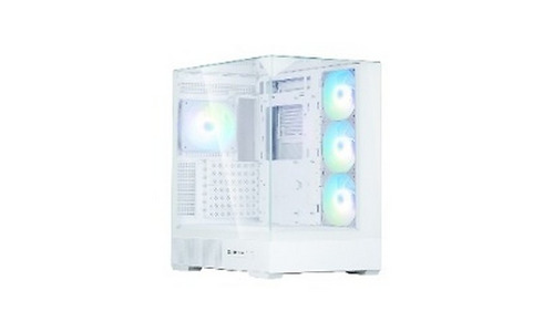 Zalman PC case P40 Prism without PSU, 2xUSB3.0, 1xUSBType-C, 1x120mm ARGB, VGA 420мм, LCS ready, TG 3x Panels, ATX, white