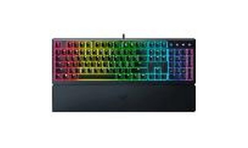 Razer Keyboard mechanical Ornata V3 104key, Mecha-Membrane Switch, USB-A, EN/RU, RGB, black