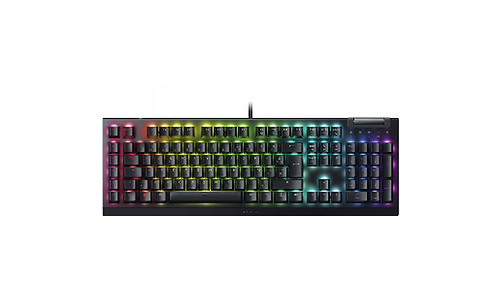Razer Keyboard mechanical BlackWidow V4 X, 110key, Yellow Switch, USB-A, EN/RU, RGB, black