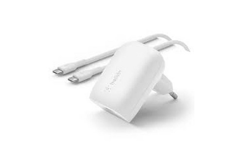 Belkin Wall Charger 30W USB-C PD PPS, 1M PVC C-С, white