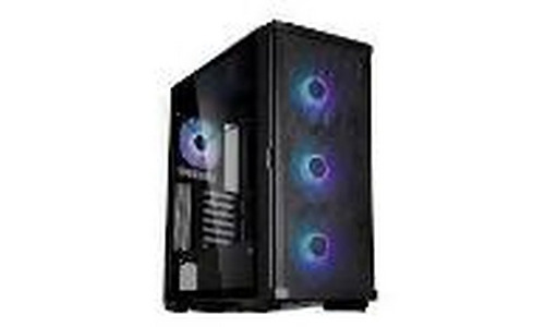 Zalman PC case Z10 Plus without PSU, 2xUSB3.0, 1xUSB Type-C, 3x140mm ARGB, 1x120mm ARGB, VGA 395mm, LCS ready, TG Side Panel, EATX, black