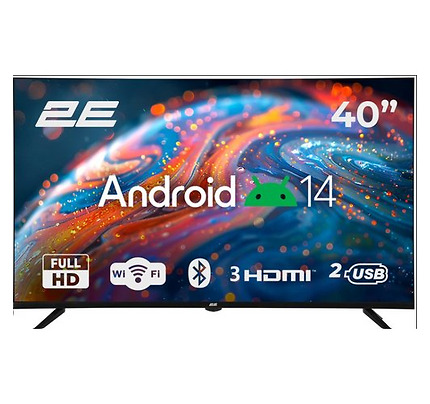 TV Set 40" 2E LED FHD 60Hz Smart Android Black