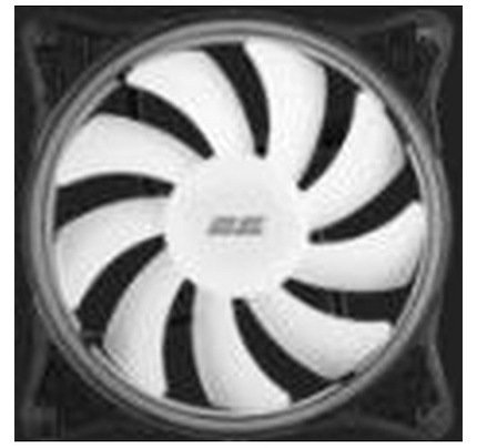 2E GAMING  Case fan (F120OI-ARGB), 120mm, 3+3pin 5V Aura, white blades, black frame,outer-inner LED